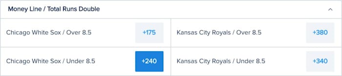 Betting Odds via FanDuel Sportsbook – Game Time 8:10 p.m. ET